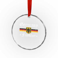 Germany Frankfurt Crystal Glass Ornament Retro Vintage German Flag Tourist Souvenir Gift TS10