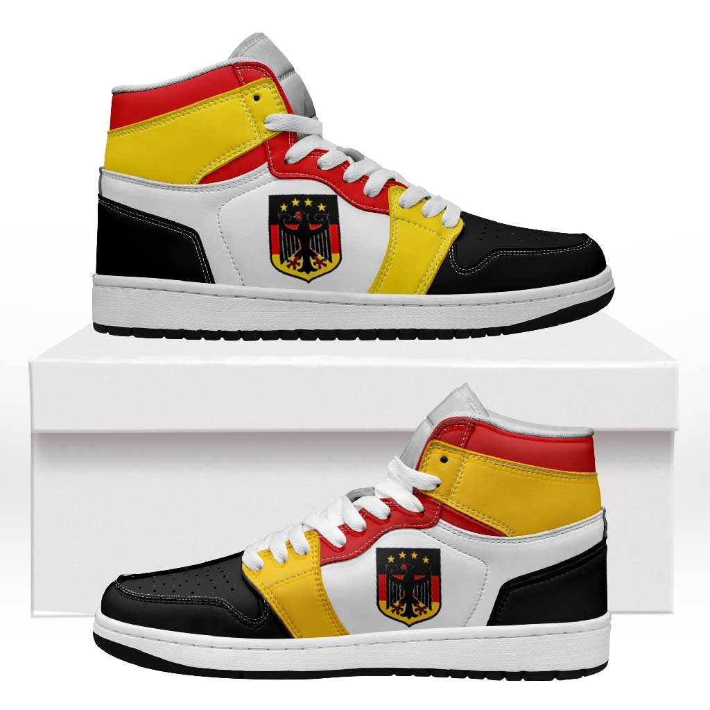 Germany High Sneakers AJ1 Classic National Flag Style - Wonder Print Shop
