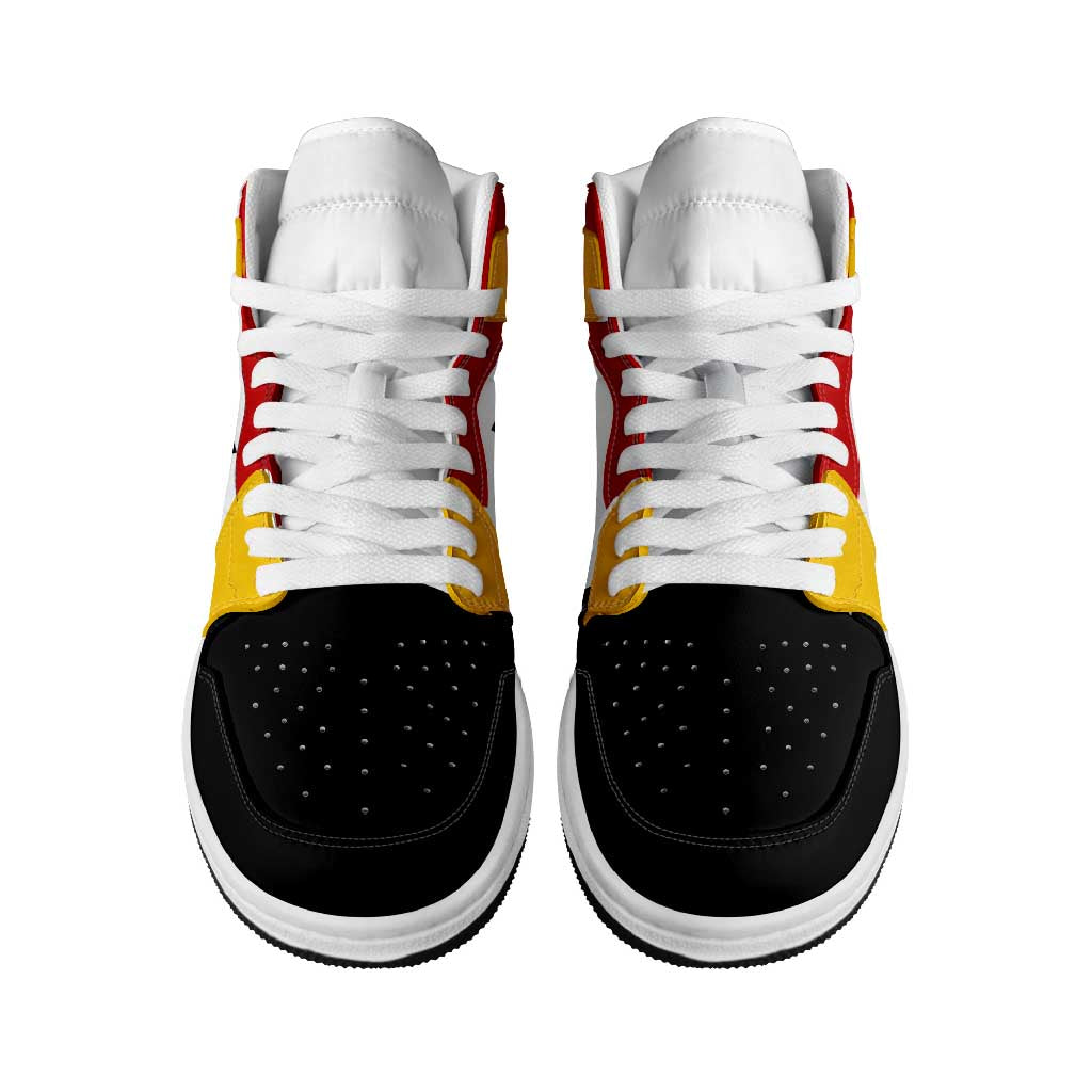 Germany High Sneakers AJ1 Classic National Flag Style - Wonder Print Shop