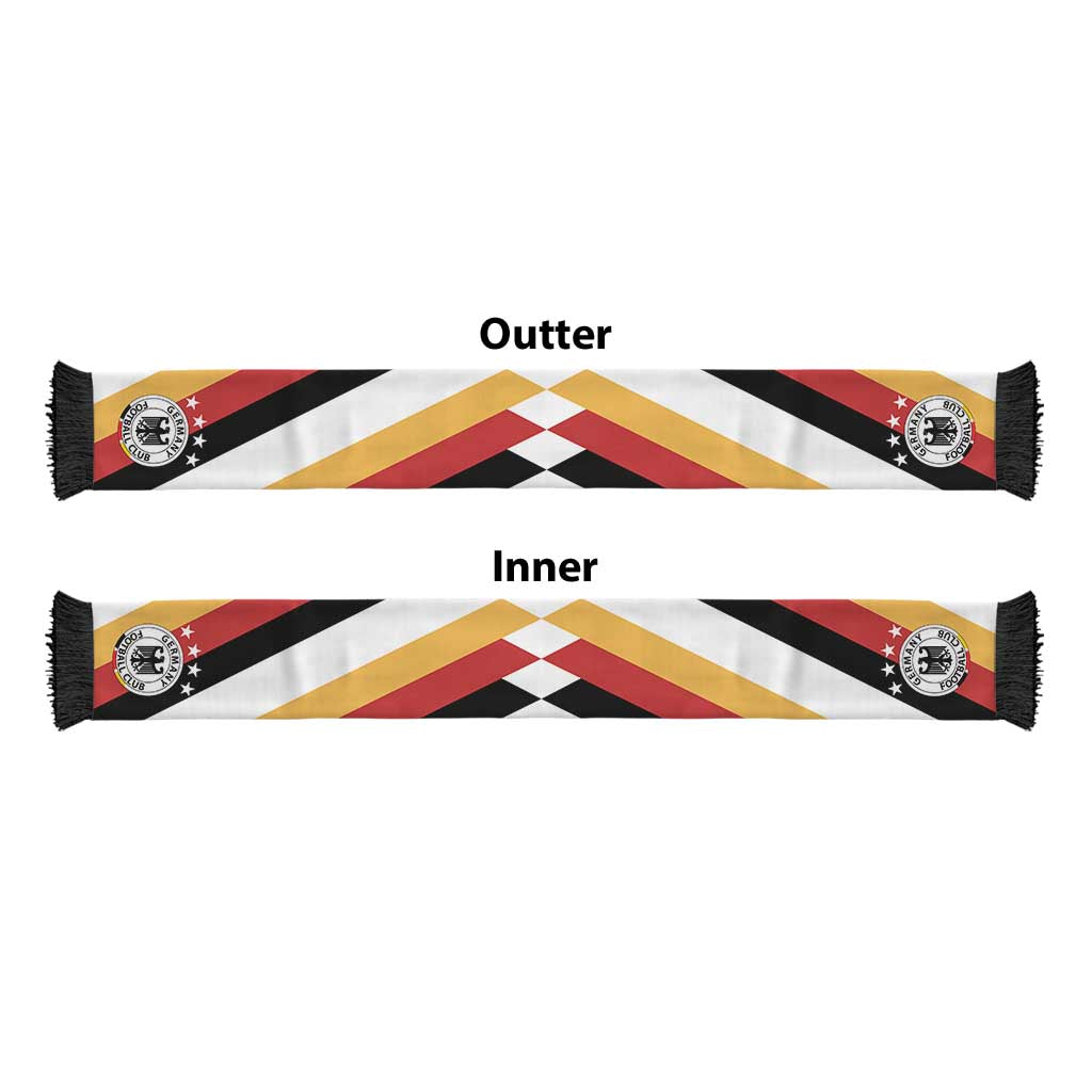 Germany World Football 2026 Soccer Scarf German Eagles Tricolor Chevron Edition
