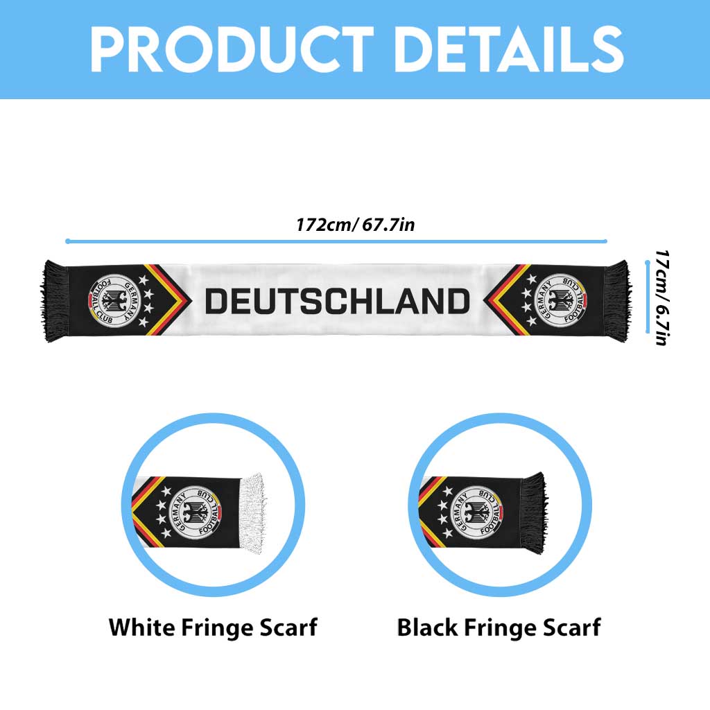 Germany World Football 2026 Soccer Scarf Go Die Mannschaft Road To Glory