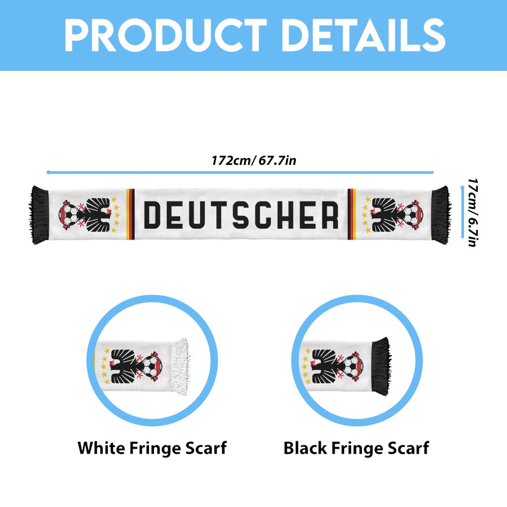 Germany World Football 2026 Soccer Scarf National Pride Never Stops