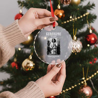 Geronimo Apache Leader American Indian History Crystal Glass Ornament