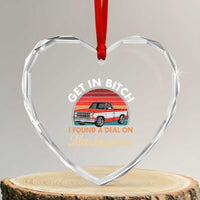Get in Bitch I Found A Deal On Marketplace Meme Heart Crystal Glass Ornament Funny Shopping - Wonder Print Shop