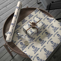 Get In Loser We are Crossing The Delaware Wrapping Paper Roll Funny George Washington Nautical Humor Graphic