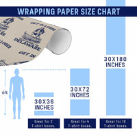 Get In Loser We are Crossing The Delaware Wrapping Paper Roll Funny George Washington Nautical Humor Graphic