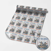 Get In Loser We're Crossing The Delaware Meme Wrapping Paper Roll Patriotic American History Independence Day