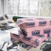 Get In Loser We're Crossing The Delaware Retro Wrapping Paper Roll Distressed George Washington Boat Scene Patriotic American Revolution Humor