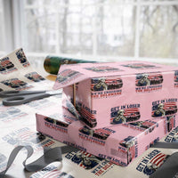 Get In Loser We're Crossing The Delaware Uncle Sam Style Wrapping Paper Roll Funny George Washington Pointing Vintage American Flag Patriotic