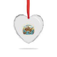 Get in Loser We're Going to Drop Some Tea Heart Crystal Glass Ornament Funny 4th of July