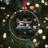 Get In Loser Were Going To The Cottage Crystal Glass Ornament Funny Cat Gifts Internet Memes