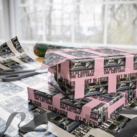 Get In Loser Were Going To The Cottage Wrapping Paper Roll Funny Cat Gifts Internet Memes