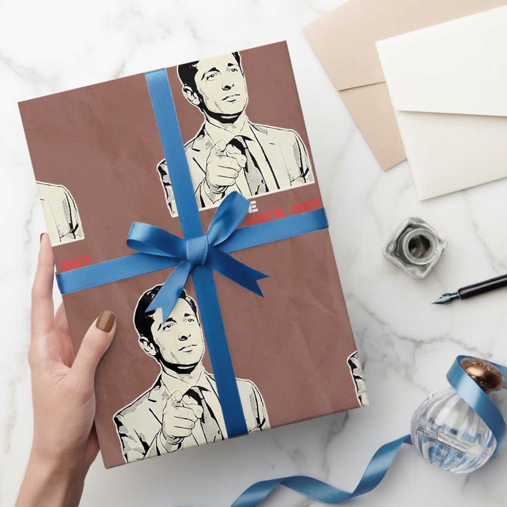 Get The F Out of Minneapolis Wrapping Paper Roll Mayor Jacob Saying Civil Resistance