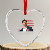 Get The Fuck Out Of Minneapolis Heart Crystal Glass Ornament Mayor Resistance Protest Jacob Political