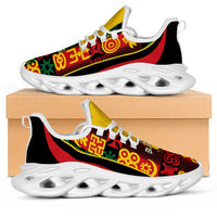 Ghana 2026 Football Clunky Sneakers Go Black Stars Adinkra Curve Stylized - Wonder Print Shop