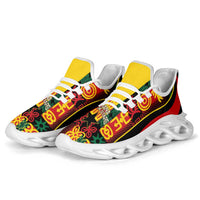 Ghana 2026 Football Clunky Sneakers Go Black Stars Adinkra Curve Stylized - Wonder Print Shop