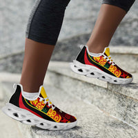 Ghana 2026 Football Clunky Sneakers Go Black Stars Adinkra Curve Stylized - Wonder Print Shop