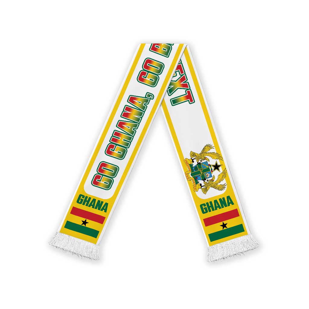 Ghana 2026 Football Personalized Soccer Scarf Go Black Stars