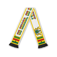 Ghana 2026 Football Personalized Soccer Scarf Go Black Stars