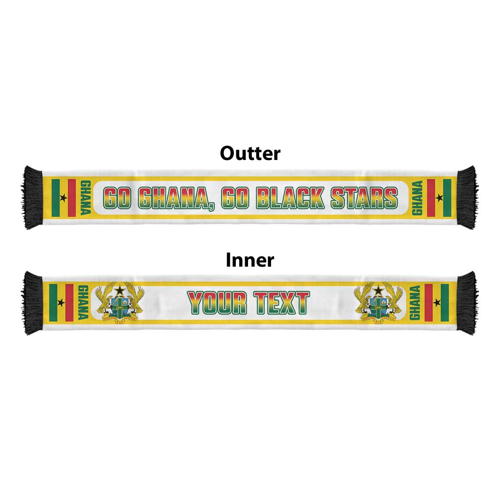 Ghana 2026 Football Personalized Soccer Scarf Go Black Stars