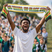 Ghana 2026 Football Personalized Soccer Scarf Go Black Stars