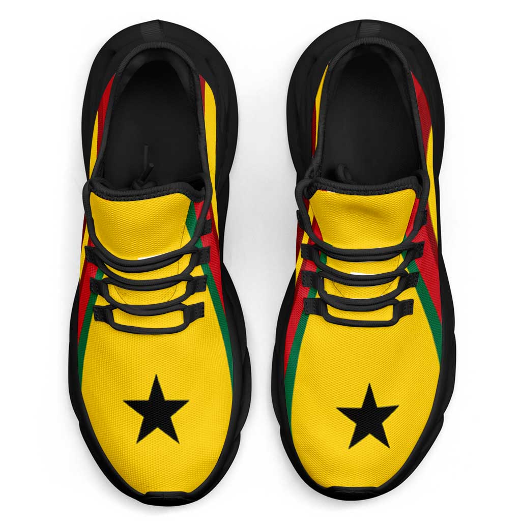 Ghana Football Clunky Sneakers Flag-Inspired Curve Style