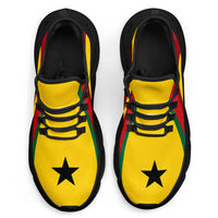 Ghana Football Clunky Sneakers Flag-Inspired Curve Style