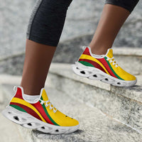 Ghana Football Clunky Sneakers Flag-Inspired Curve Style