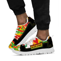 Ghana Football Sneakers African Pride Flag Colors Flame