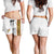 Ghana National Football Shorts for Women Traditional African Motifs Sporty Style - Wonder Print Shop
