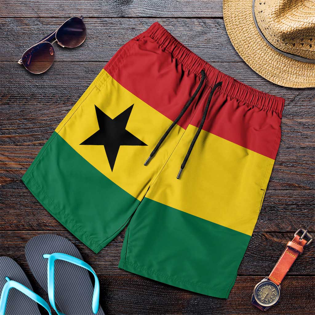Ghana Shorts for Men National Flag Colors - Wonder Print Shop