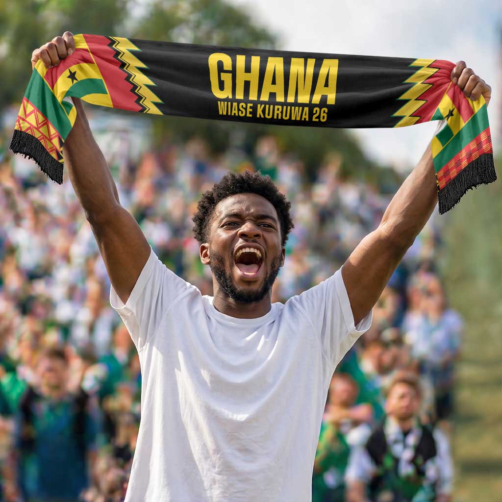 Ghana Wiase Kuruwa Soccer Scarf Kente Pride Edition
