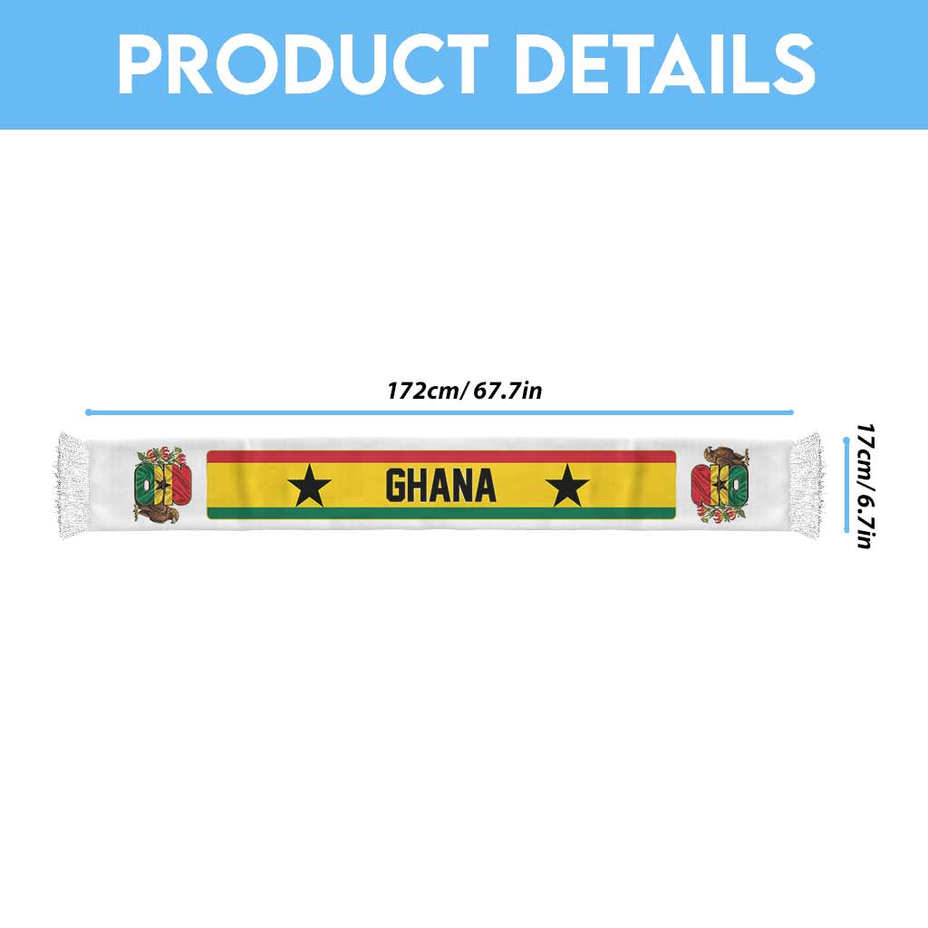 Ghana World Football 2026 Soccer Scarf Ancient Kings Modern Warriors