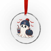 Ghost Halloween Crystal Glass Ornament Retro Patriots Halloween Costume TS10