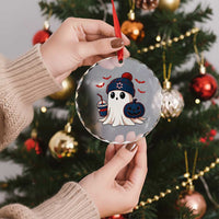 Ghost Halloween Crystal Glass Ornament Retro Patriots Halloween Costume TS10