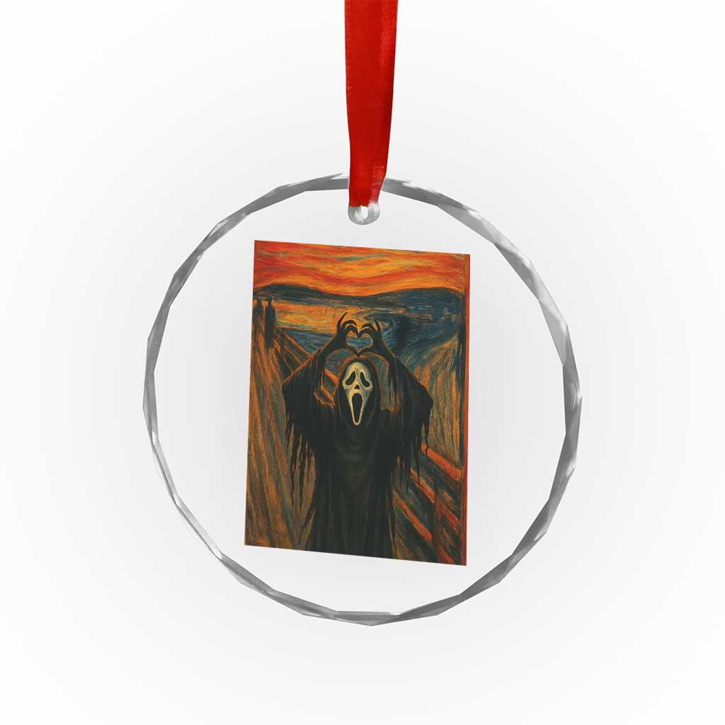 Ghost Heart Hands Crystal Glass Ornament Scary Face Horror Halloween TS10