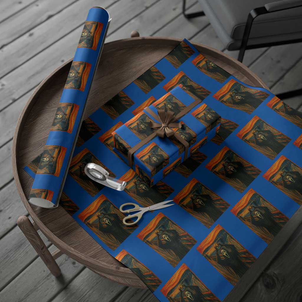 Ghost Heart Hands Wrapping Paper Roll Scary Face Horror Halloween - Wonder Print Shop