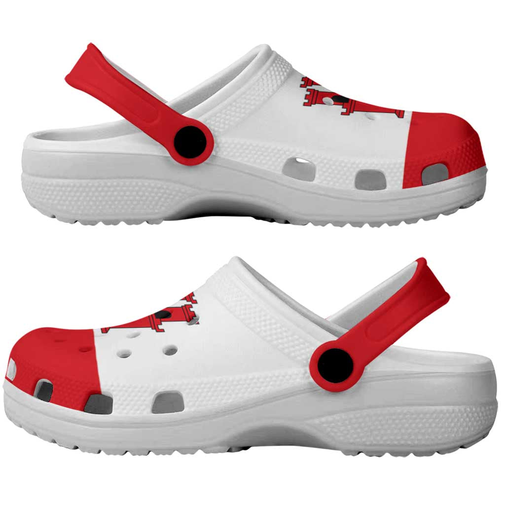 Gibraltar Clogs Shoes Flag Color Inspiration - Wonder Print Shop