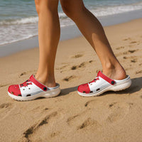 Gibraltar Clogs Shoes Flag Color Inspiration - Wonder Print Shop