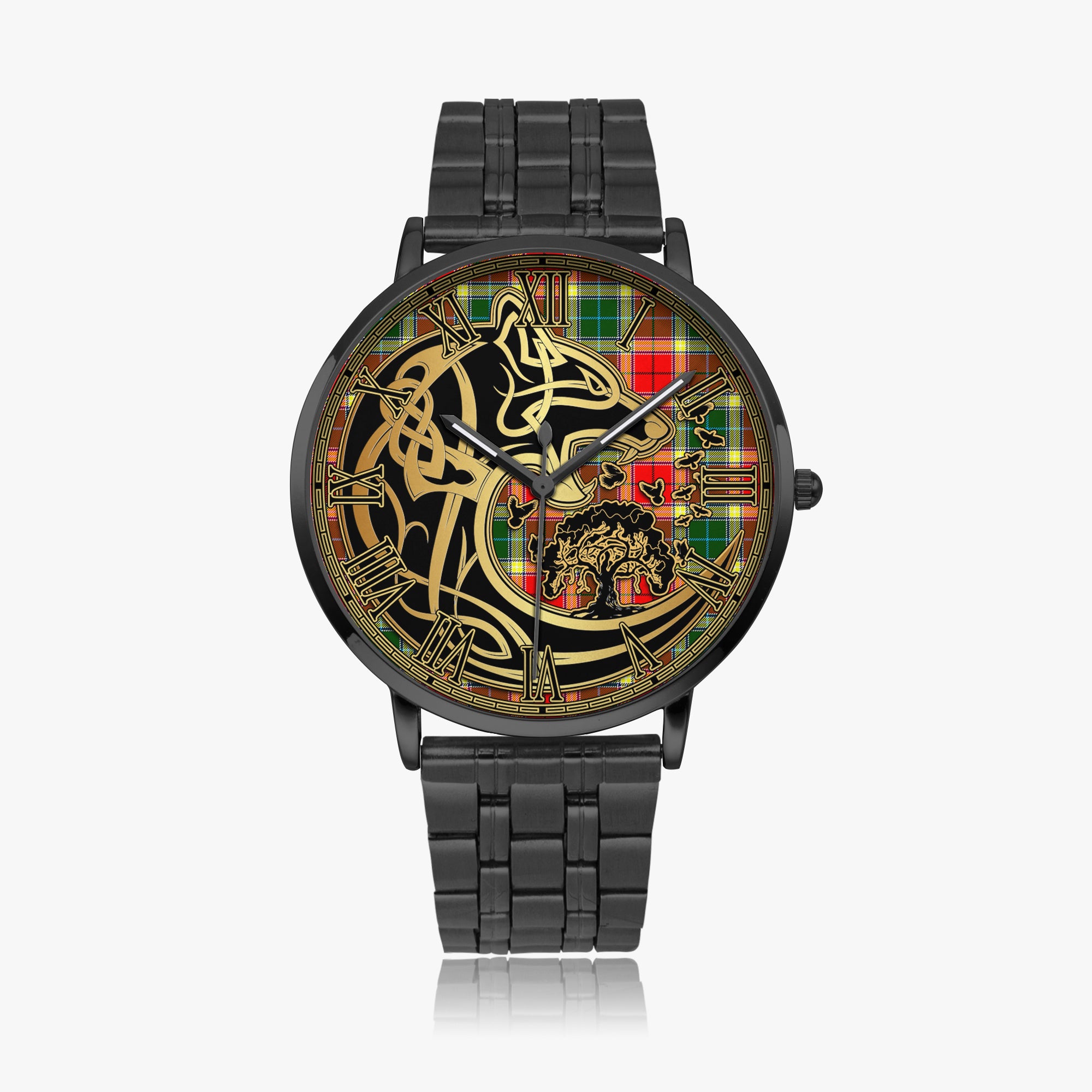 gibsone-gibson-gibbs-tartan-watch-with-stainless-steel-trap-tartan-instafamous-quartz-stainless-steel-watch-golden-celtic-wolf-style