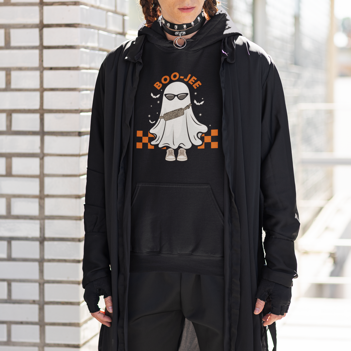 Halloween Boo Sheet Hoodie Cute Spooky Ghost Halloween Costume Boujee Boo-Jee - Wonder Print Shop