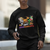 Hallothanksmas Sweatshirt Halloween Thanksgiving Christmas HalloThanksMas Dinosaur - Wonder Print Shop