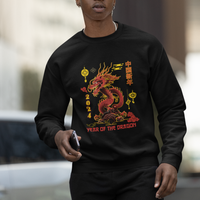 Lunar New Year Chinese Happy 2024 Year of the Dragon Sweatshirt - Wonder Print Shop