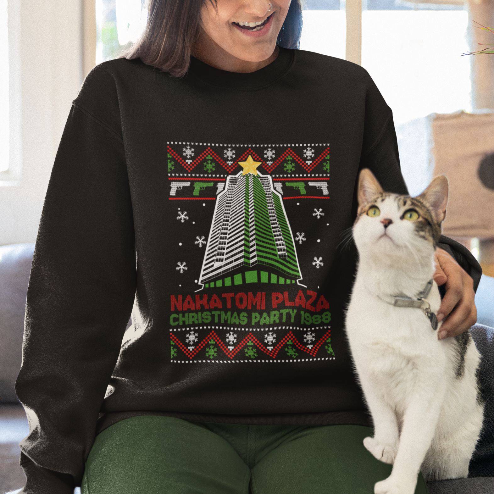 Nakatomi Plaza Sweatshirt Christmas Party 1988 - Wonder Print Shop