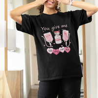 Valentine's Day T Shirt You Give Me Tachycardia ICU Nurse Life - Wonder Print Shop