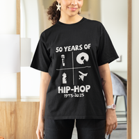 50 Years Old 50th Anniversary Of Hip Hop Elements of Hip-Hop T Shirt - Wonder Print Shop