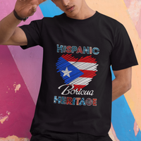 Puerto Rico T Shirt Puerto Rican Hispanic Heritage Boricua Puerto Rico Flag - Wonder Print Shop