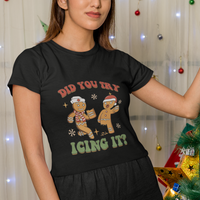 Nurse Christmas T Shirt Did You Try Icing It Funny Saying - Wonder Print Shop