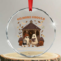 Gilmore Ghouls Halloween Crystal Glass Ornament Retro Book Lover Cute Ghost Fall Pumpkin - Wonder Print Shop
