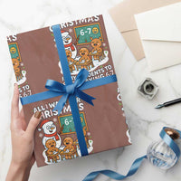 Gingerbread Classroom 67 Meme Wrapping Paper Roll Funny Christmas Teacher My Students To Stop Saying Six Seven - Wonder Print Shop